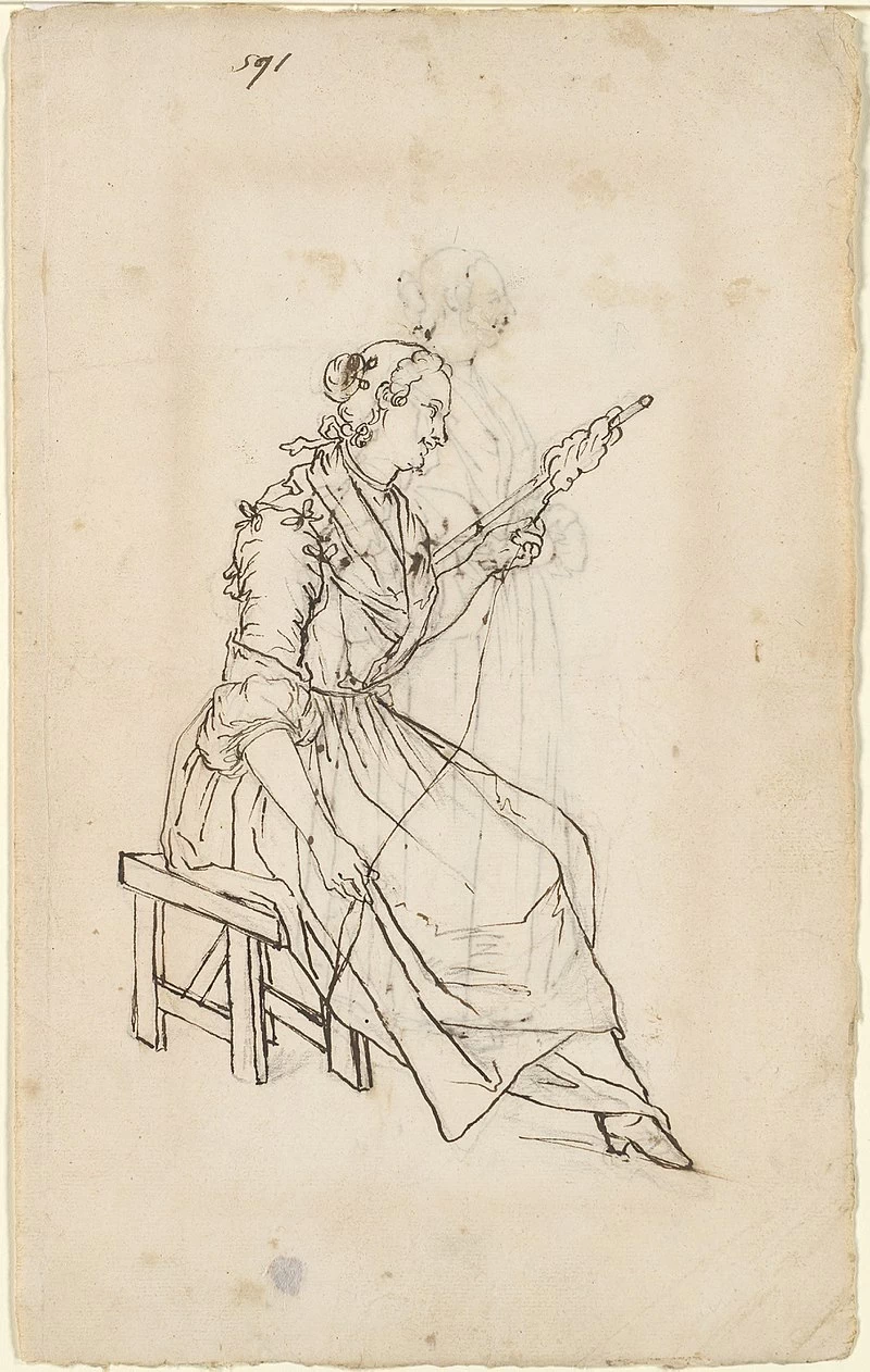 Giacomo Ceruti, il Pitocchetto - 204, Studio, Donna che fila